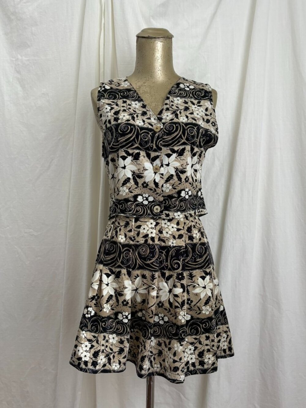 Vintage 90s Skirt Set